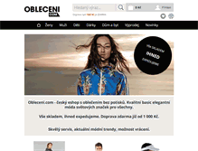 Tablet Screenshot of obleceni.com